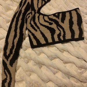 Nbd Olivia Zebra Revolve Sweater 